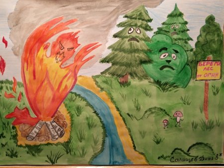 Рисунок по пожарной безопасности