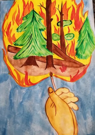 Рисунок пожарная безопасность