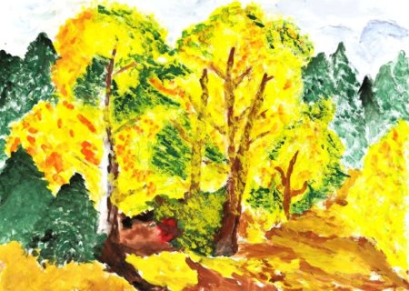 Золотая осень рисунок