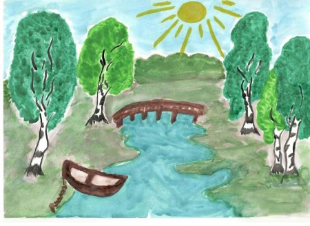 Детские рисунки природы