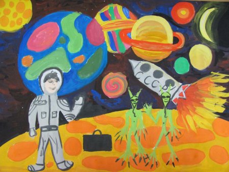 Компьютерная Графика космос глазами детей