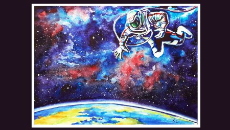 Сюжетная композиция на тему космос