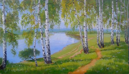 Художник Александр Болотов- березовый край
