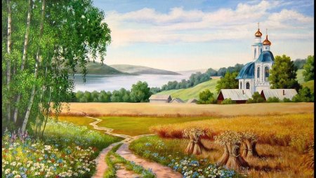 Природа березы панорама