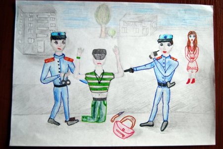 Полицейский рисунок