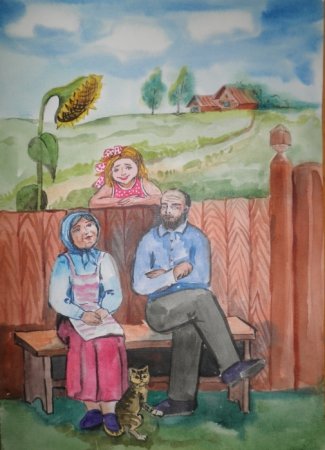 Рисунок на день деревни