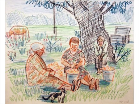 Деревенская жизнь рисунки