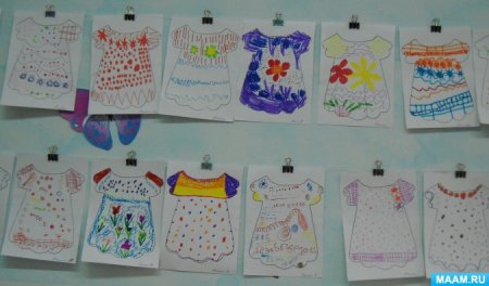 Рисование по теме одежда в подготовительной группе