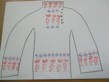 Рисование в старшей группе одежда и головные уборы