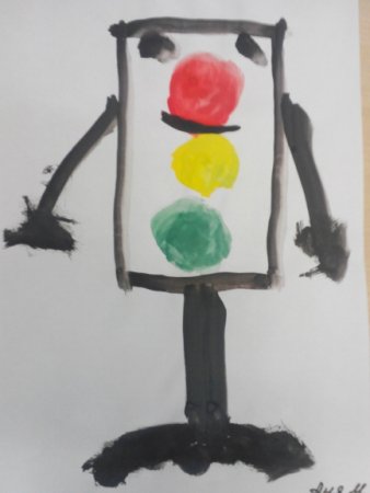 Рисование ПДД старшая группа