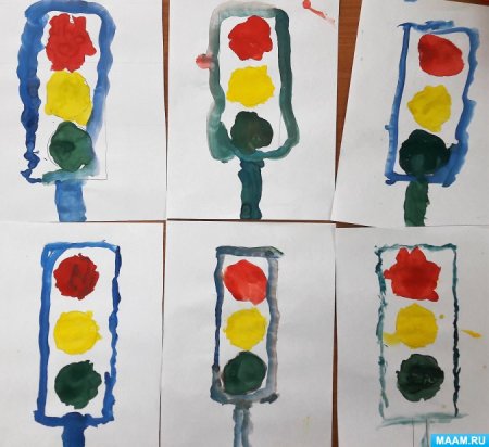 ПДД В детском саду рисование