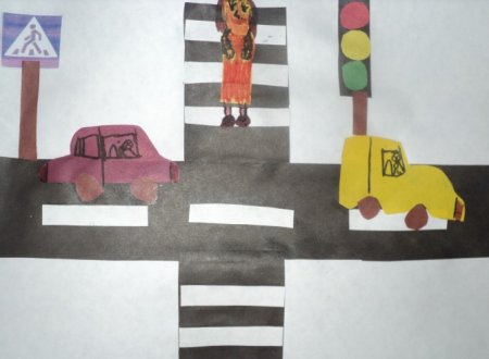 Рисование по теме безопасность в средней группе