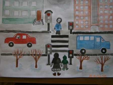 Рисование по ПДД В подготовительной группе