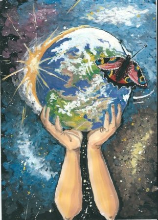 Планета земля живопись