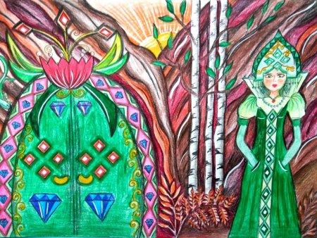 Хозяйка медной горы каменный цветок