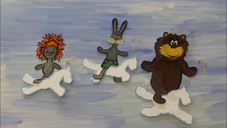 Ежик и Медвежонок на облаке