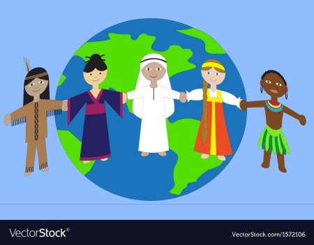 Хоровод людей разных национальностей