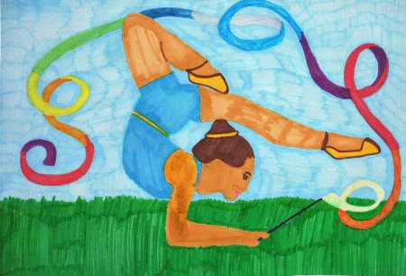 Рисунок на тему спорт