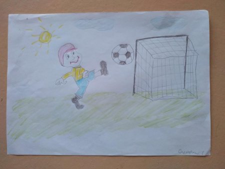 Детский рисунок спорт