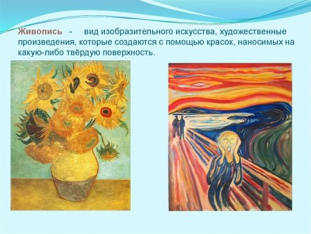 Виды живописи в изобразительном искусстве