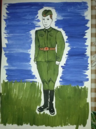 Рисунок на тему солдат