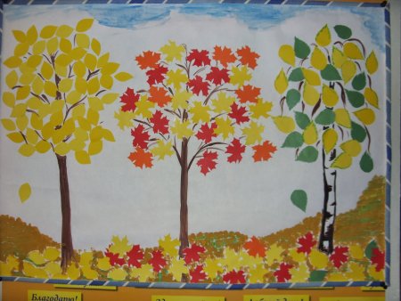 Осеннее дерево из пластилина