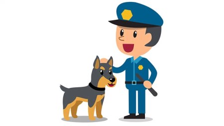 Кинолог иллюстрация для детей