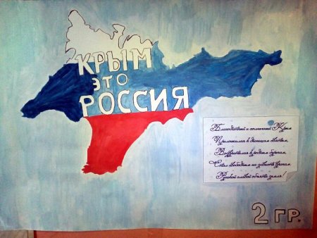 Плакат Крым и Россия