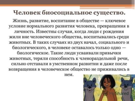 Биосоциальная сущность человека