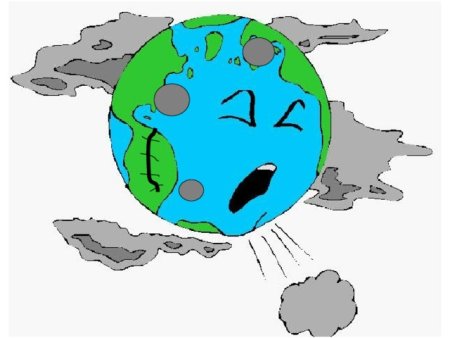 Рисунок на тему загрязнение атмосферы