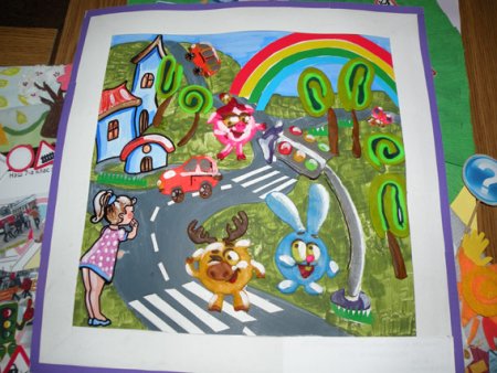 Картина дорога глазами детей