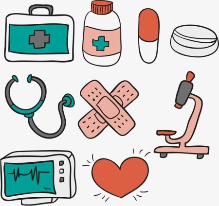 Медсестра на белом фоне