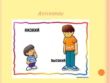 Рисунок на тему антонимы