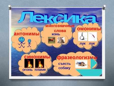 Плакат на тему лексика