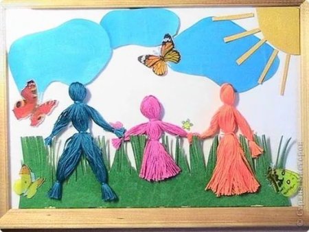 Аппликация на тему моя семья