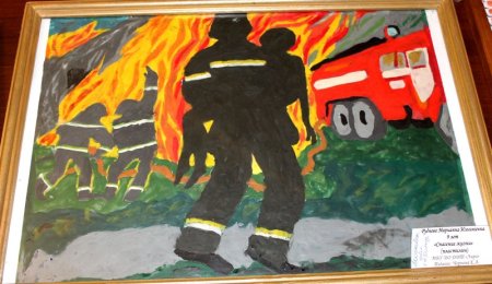 Аппликация на тему МЧС