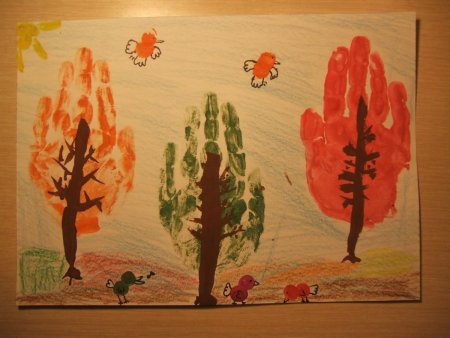 Рисование в старшей группе на тему осень