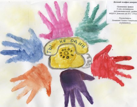 Детский телефон доверия рисунок