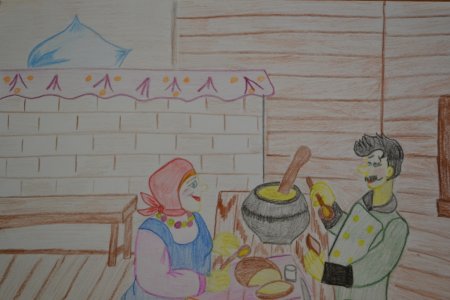 Каша из топора иллюстрации