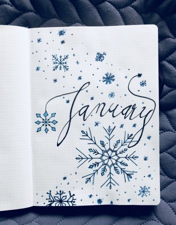Зимний Bullet Journal