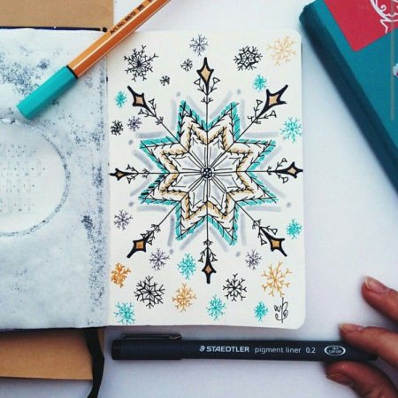 Идеи для скетчбука новый год