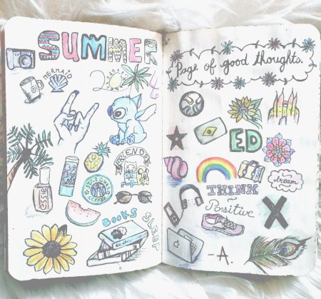 Скетчбук для личного дневника