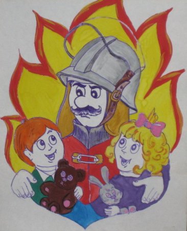 Рисунок ко Дню гражданской обороны