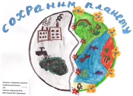 Плакат на тему Защитим свою планету
