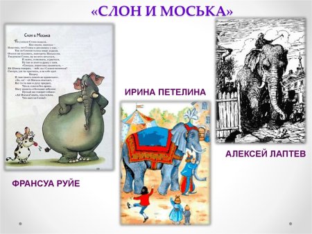 Слон и моська Крылова