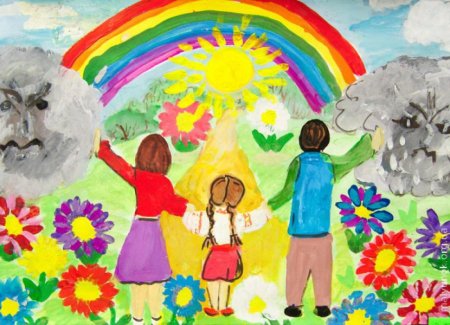 Выставка детских рисунков на тему доброта