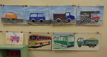 Аппликация трамвай старшая группа