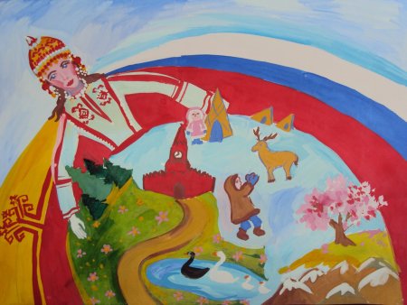 Рисунок на тему сказки народов