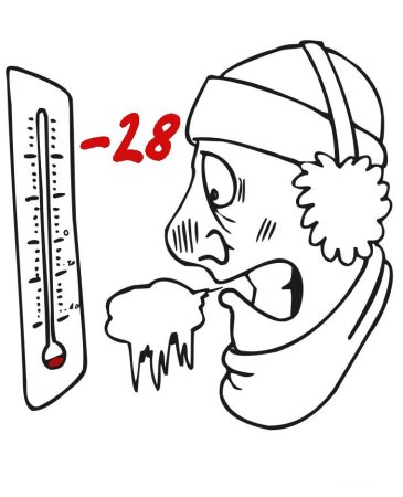 Холод раскраска для детей