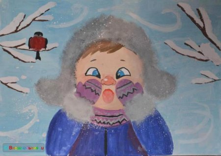 Домик в шапке и шарфе